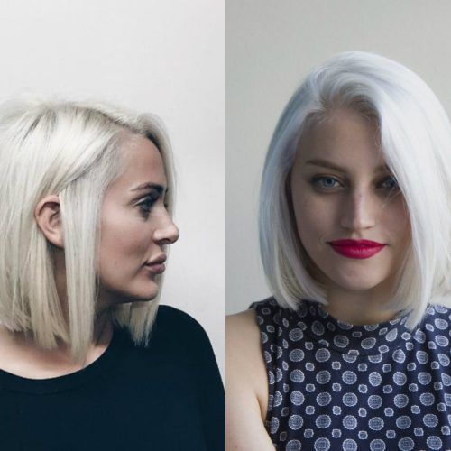 Ice Blonde Lob Hairstyles (Photo 3 of 20)