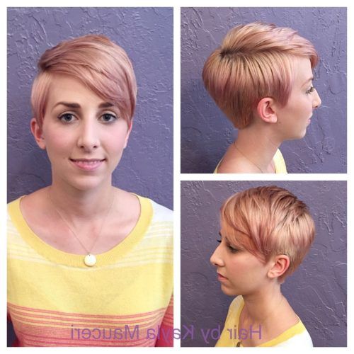 Rose Gold Pixie Hairstyles (Photo 17 of 20)
