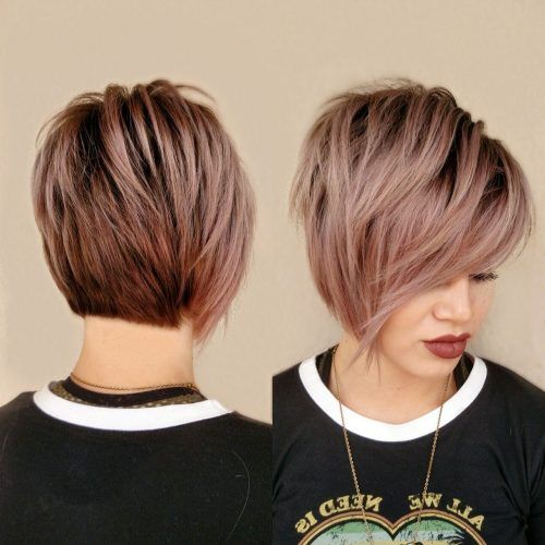 Rose Gold Pixie Hairstyles (Photo 1 of 20)
