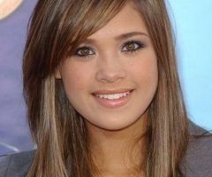 2024 Latest Medium Hairstyles with Side Swept Bangs and Layers
