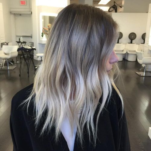White Blonde Hairstyles For Brown Base (Photo 9 of 20)