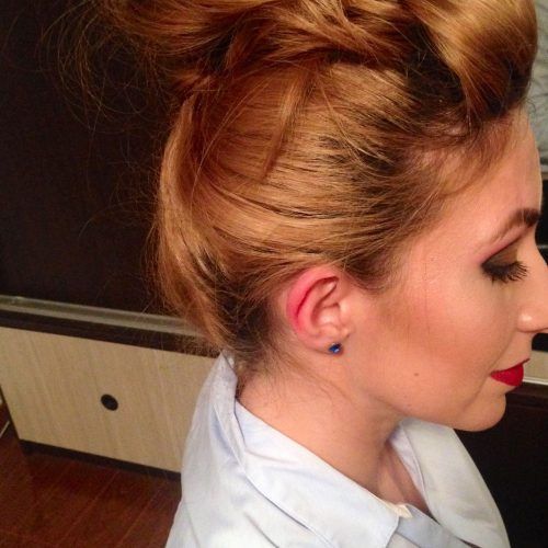 Messy Blonde Ponytails With Faux Pompadour (Photo 6 of 20)