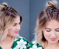 2024 Latest Topknot Hairstyles with Mini Braid