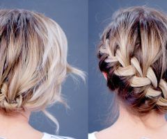 20 Collection of Diagonal Braid and Loose Bun Hairstyles for Prom