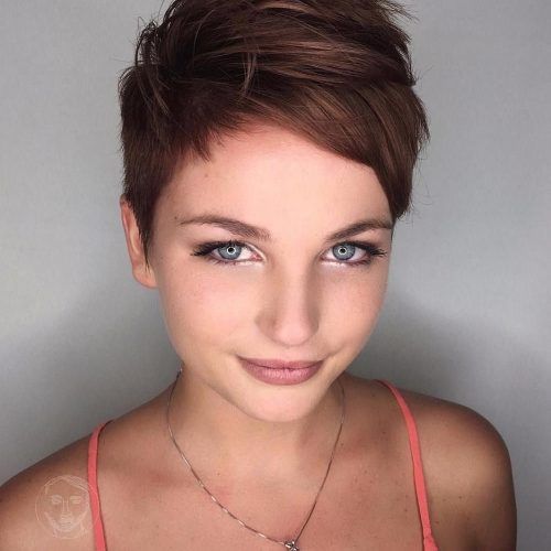 Short Choppy Side-Parted Pixie Hairstyles (Photo 1 of 20)