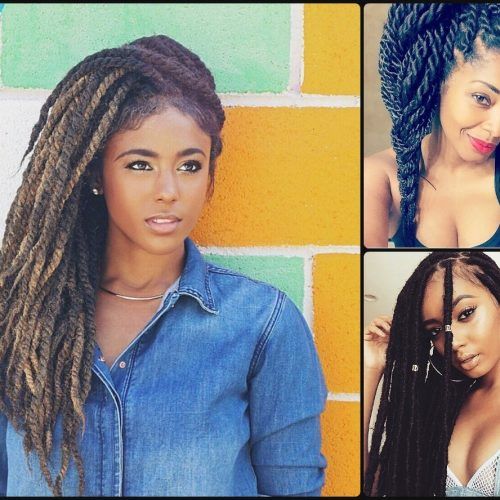 Black Layered Senegalese Twists Pony Hairstyles (Photo 18 of 20)