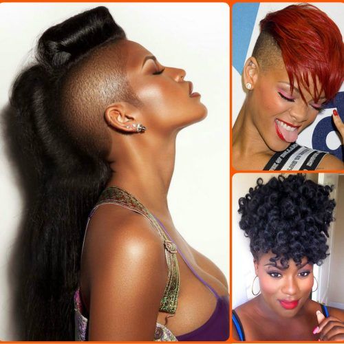 Natural Curls Mohawk Hairstyles (Photo 17 of 20)