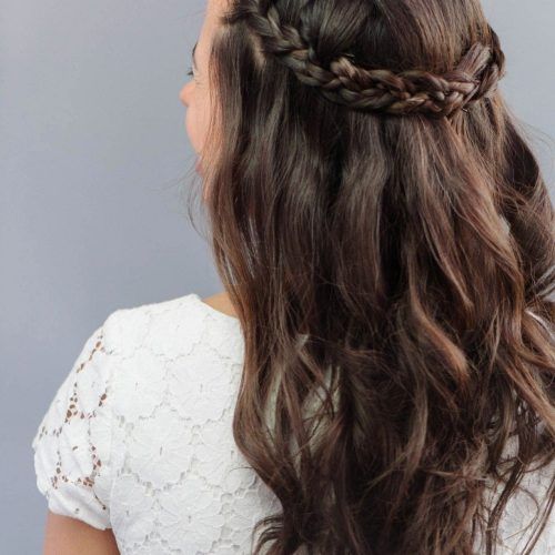Wedding Hairstyles Down With Braids (Photo 1 of 15)