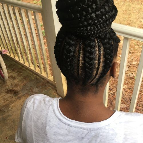 Lovely Black Braided Updo Hairstyles (Photo 12 of 20)