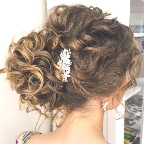 Side Bun Prom Hairstyles With Soft Curls (Photo 6 of 20)