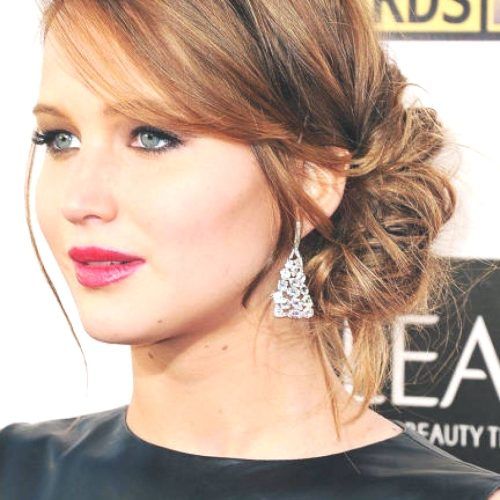 Side Bun Prom Hairstyles With Soft Curls (Photo 17 of 20)