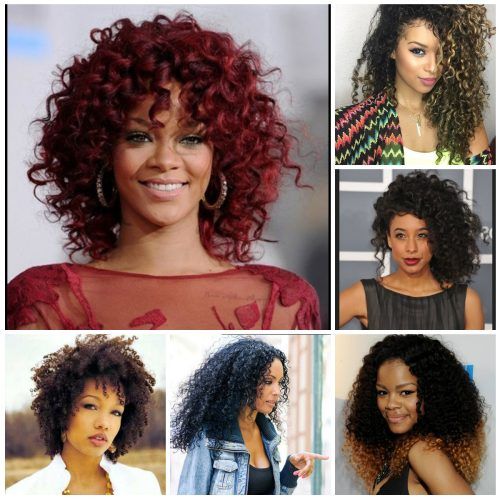 Curly Medium Hairstyles For Black Women (Photo 5 of 20)