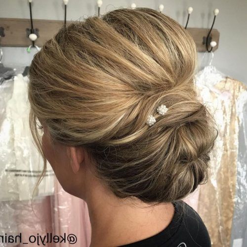 Bouffant And Chignon Bridal Updos For Long Hair (Photo 4 of 20)