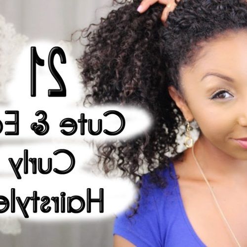 Quick Updo Hairstyles For Curly Hair (Photo 9 of 15)
