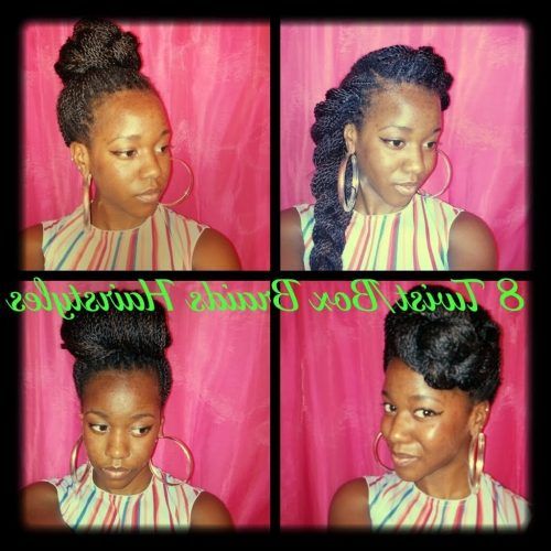 Senegalese Twist Styles Updo Hairstyles (Photo 10 of 15)