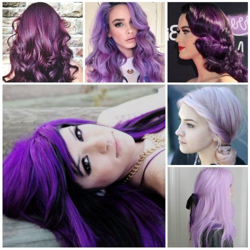 Purple And Black Medium Hairstyles (Photo 19 of 20)