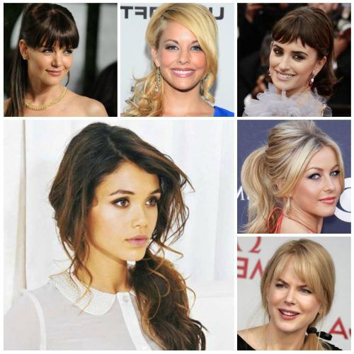 Messy Pony Hairstyles For Medium Hair With Bangs (Photo 17 of 20)