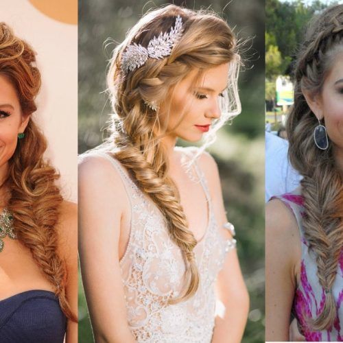 Wavy Side Fishtail Hairstyles (Photo 12 of 20)
