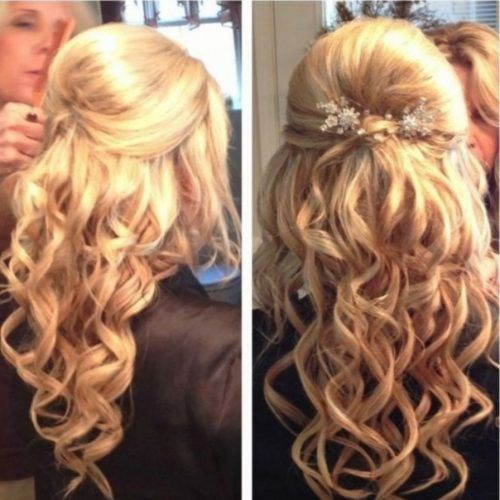 Partial Updo Wedding Hairstyles (Photo 6 of 15)