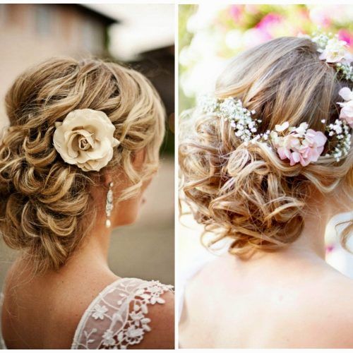 Messy Updos Wedding Hairstyles (Photo 1 of 15)