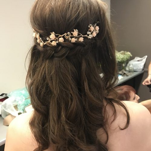 Long Half-Updo Hairstyles With Accessories (Photo 18 of 20)