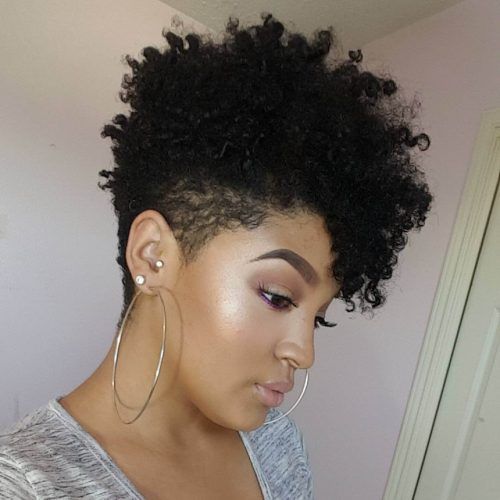 Two-Tone Undercuts For Natural Hair (Photo 3 of 20)