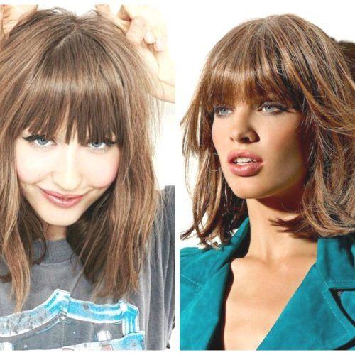 Lob Hairstyles With A Fringe (Photo 6 of 20)