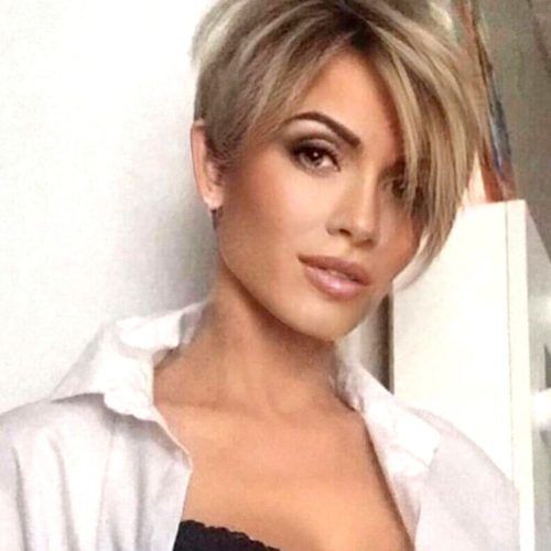 Edgy Ash Blonde Pixie Haircuts (Photo 20 of 20)