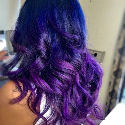 Ravishing Smoky Purple Ombre Hairstyles (Photo 13 of 20)