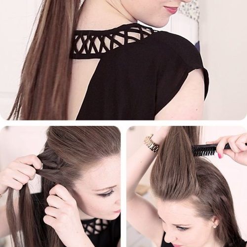 Updo Ponytail Hairstyles With Poof (Photo 12 of 20)
