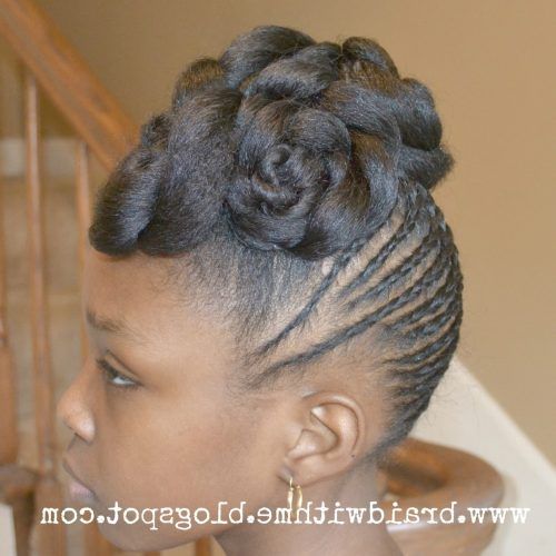 Black Updo Braided Hairstyles (Photo 7 of 15)