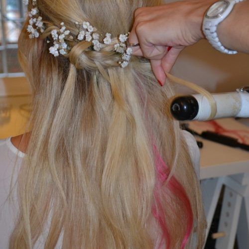 Half Updo Braids Hairstyles With Accessory (Photo 15 of 15)