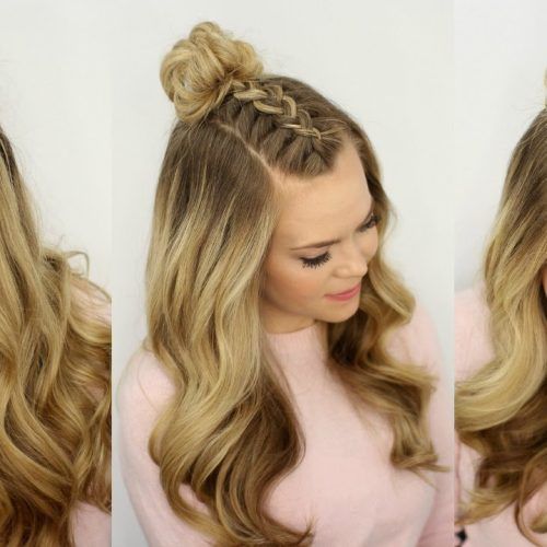 Topknot Ponytail Braided Hairstyles (Photo 2 of 20)