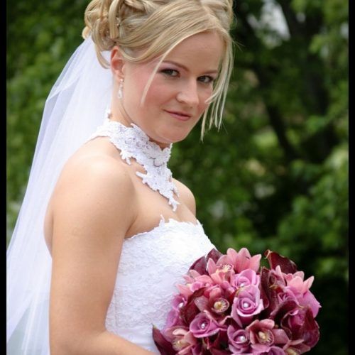 Wedding Hairstyles For Long Hair Up With Veil (Photo 5 of 15)