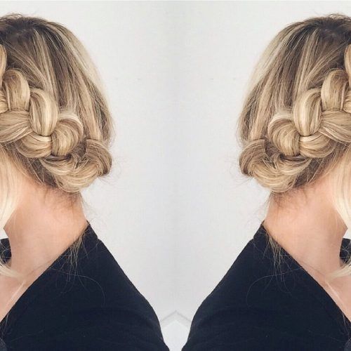 Double French Braid Crown Hairstyles (Photo 7 of 15)