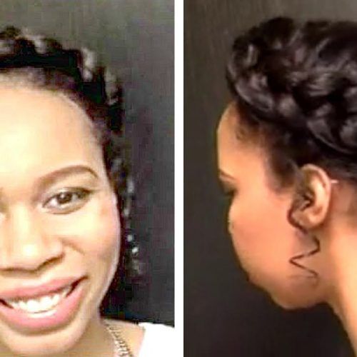 Updo Halo Braid Hairstyles (Photo 5 of 20)