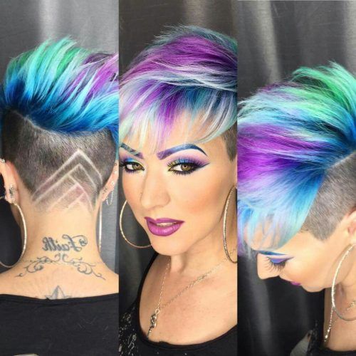 Lavender Ombre Mohawk Hairstyles (Photo 13 of 20)