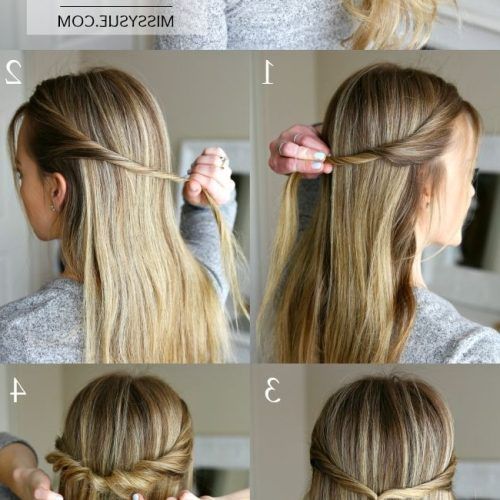 Twisted And Pinned Blonde Ponytails (Photo 11 of 20)