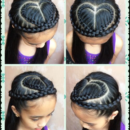Heart-Shaped Fishtail Under Braid Hairstyles (Photo 5 of 20)