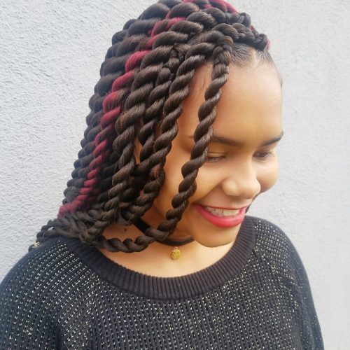 African Red Twists Micro Braid Hairstyles (Photo 13 of 20)