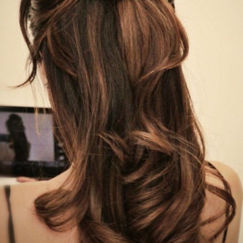 Easy Half Updo Hairstyles (Photo 10 of 15)