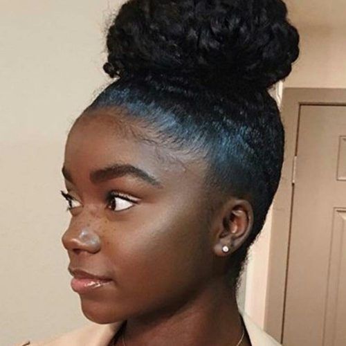 Updo Hairstyles For Black Women With Natural Hair (Photo 4 of 15)