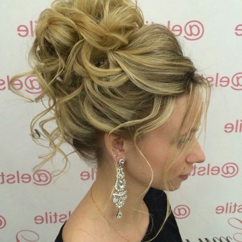 Messy High Bun Prom Updos (Photo 6 of 20)