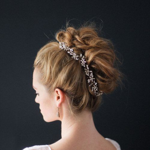 Accessorized Undone Waves Bridal Hairstyles (Photo 6 of 20)
