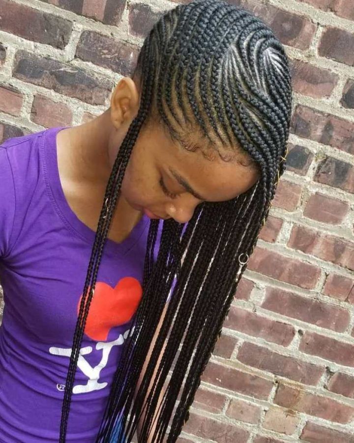 20 Best Ideas Full Scalp Patterned Side Braided Hairstyles