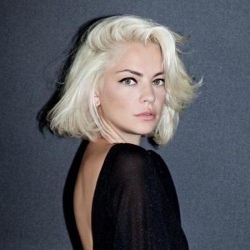 White Blunt Blonde Bob Hairstyles (Photo 14 of 20)