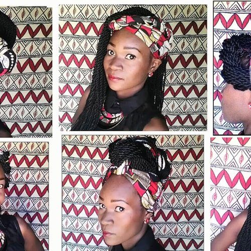 Loose Twist Hairstyles With Hair Wrap (Photo 14 of 20)