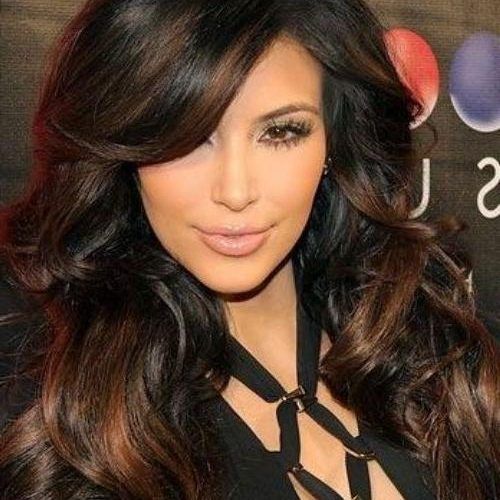 Long Layered Hairstyles Kim Kardashian (Photo 11 of 15)
