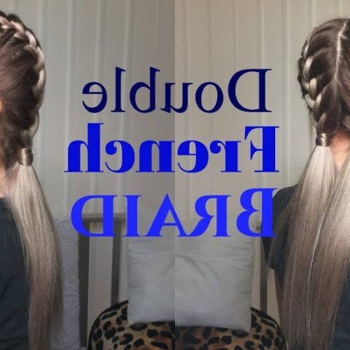 Double French Braid Crown Ponytail Hairstyles (Photo 7 of 20)