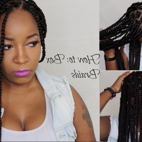 Bold Triangle Parted Box Braids (Photo 1 of 15)